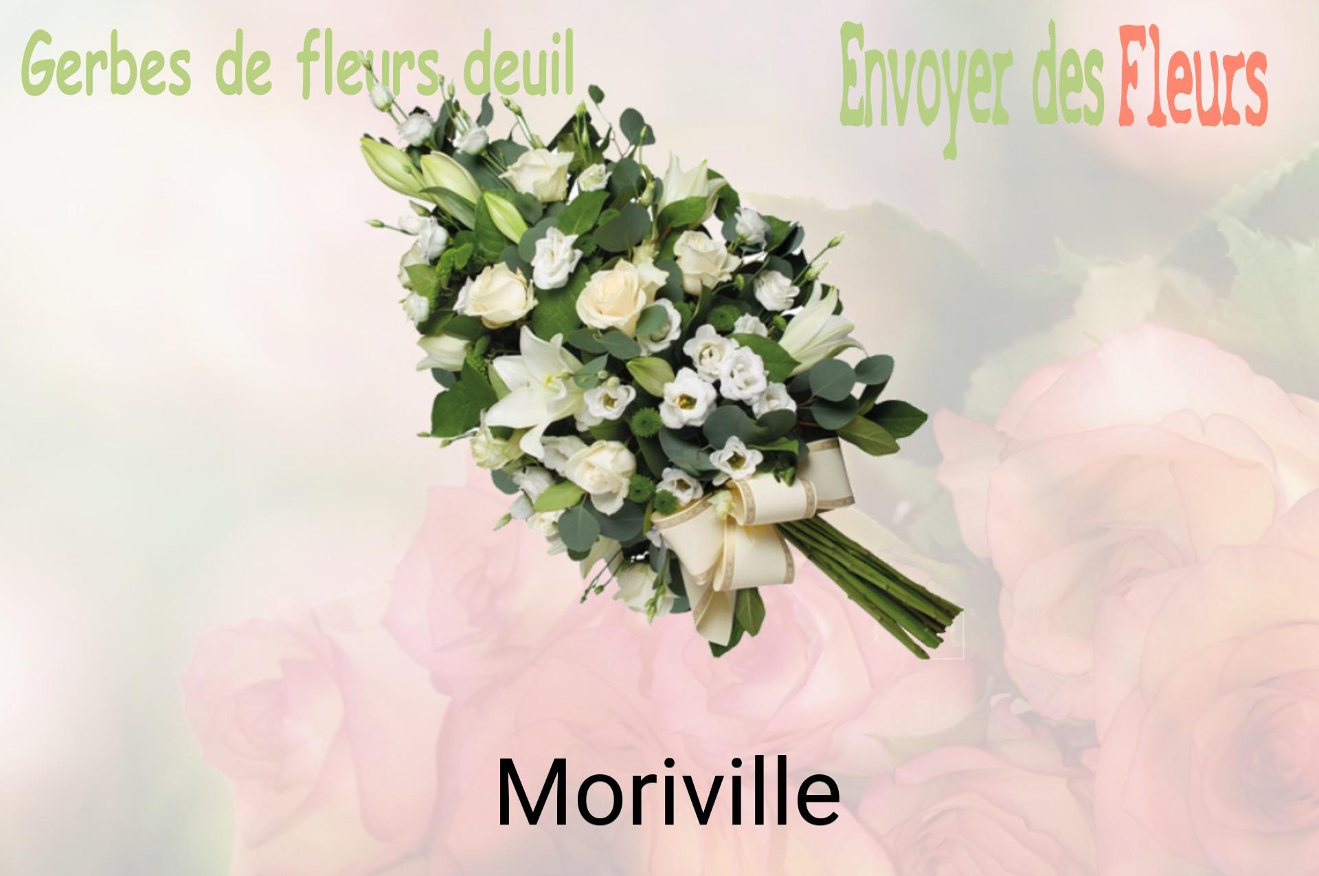 Gerbe de fleurs de deuil livrée à Moriville